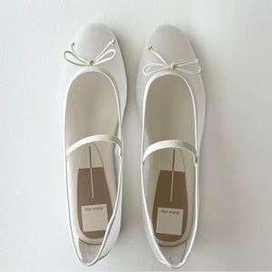 Dolce Vita Cadel White Mesh Ballet Flats US9 NEW